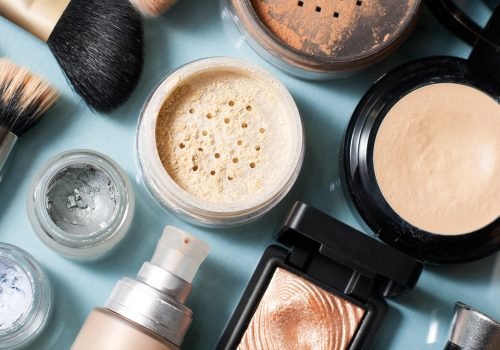 set of  decorative cosmetic